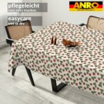 Tischdecke abwaschbar Tischtuch Tischwäsche Gartentischdecke Stofftischdecke Baumwolle Polyester Iris