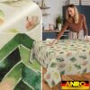 Tischdecke abwaschbar Tischtuch Tischwäsche Gartentischdecke Stofftischdecke Baumwolle Polyester Aurora