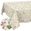 Tischdecke abwaschbar Tischtuch Tischwäsche Gartentischdecke Stofftischdecke Baumwolle Polyester Giovanna