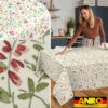 Tischdecke abwaschbar Tischtuch Tischwäsche Gartentischdecke Stofftischdecke Baumwolle Polyester Giovanna