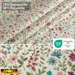 Tischdecke abwaschbar Tischtuch Tischwäsche Gartentischdecke Stofftischdecke Baumwolle Polyester Giovanna