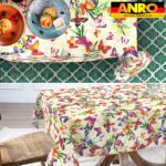 Tischdecke abwaschbar Tischtuch Tischwäsche Gartentischdecke Stofftischdecke Baumwolle Polyester Chiara