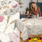 Tischdecke abwaschbar Tischtuch Tischwäsche Gartentischdecke Stofftischdecke Baumwolle Polyester Giulia