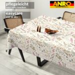 Tischdecke abwaschbar Tischtuch Tischwäsche Gartentischdecke Stofftischdecke Baumwolle Polyester Giulia