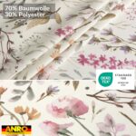 Tischdecke abwaschbar Tischtuch Tischwäsche Gartentischdecke Stofftischdecke Baumwolle Polyester Giulia