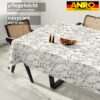 Tischdecke abwaschbar Tischtuch Tischwäsche Gartentischdecke Stofftischdecke Baumwolle Polyester Chloe