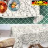 Tischdecke abwaschbar Tischtuch Tischwäsche Gartentischdecke Stofftischdecke Baumwolle Polyester Chloe