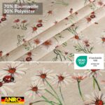 Tischdecke abwaschbar Tischtuch Tischwäsche Gartentischdecke Stofftischdecke Baumwolle Polyester Fortuna