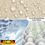 Tischdecke abwaschbar Tischtuch Tischwäsche Gartentischdecke Stofftischdecke Leinenoptik Baumwolle Leinen Uni Natur