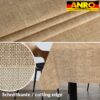 Tischdecke abwaschbar Tischtuch Tischwäsche Gartentischdecke Stofftischdecke Leinenoptik Baumwolle Leinen Uni Sand