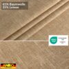 Tischdecke abwaschbar Tischtuch Tischwäsche Gartentischdecke Stofftischdecke Leinenoptik Baumwolle Leinen Uni Sand