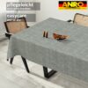 Tischdecke abwaschbar Tischtuch Tischwäsche Gartentischdecke Stofftischdecke Leinenoptik Baumwolle Leinen Uni Petrol