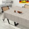Tischdecke abwaschbar Tischtuch Tischwäsche Gartentischdecke Stofftischdecke Leinenoptik Baumwolle Leinen Uni Grau