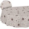 Weihnachtstischdecke Textil Tischdecke Tischwäsche abwaschbar Tischtuch Baumwolle Polyester Christmas Stars – Oval 280x140cm, Schnittkante
