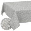 Stoff Tischdecke abwaschbar Tischwäsche Textil Tischtuch Baumwolle Polyester Violen Grau Outdoor Tischdecke Gartentischdecke