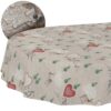 GTGANNA-34_10 Weihnachtstischdecke Stofftischdecke Tischwäsche abwaschbar Tischtuch Baumwolle Polyester Weihnachten Berge – Oval 240x140cm, Schnittkante