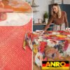 Tischdecke abwaschbar Stofftischdecke Gartentischdecke Textil Tischtuch Tafeldecke Meterware Kunst