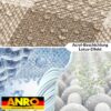 Tischdecke abwaschbar Stofftischdecke Gartentischdecke Textil Tischtuch Tafeldecke Meterware Karo Beige