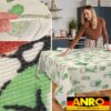 Tischdecke abwaschbar Stofftischdecke Gartentischdecke Textil Tischtuch Tafeldecke Meterware Kaktus