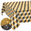 Tischdecke abwaschbar Stofftischdecke Gartentischdecke Textil Tischtuch Tafeldecke Meterware 3D Effekt