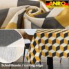 Tischdecke abwaschbar Stofftischdecke Gartentischdecke Textil Tischtuch Tafeldecke Meterware 3D Effekt