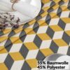 Tischdecke abwaschbar Stofftischdecke Gartentischdecke Textil Tischtuch Tafeldecke Meterware 3D Effekt