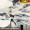 Tischdecke abwaschbar Stofftischdecke Gartentischdecke Textil Tischtuch Tafeldecke Meterware Marmor Schwarz