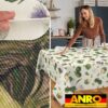 Tischdecke abwaschbar Stofftischdecke Gartentischdecke Textil Tischtuch Tafeldecke Meterware Artischocke
