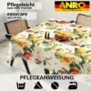Tischdecke abwaschbar Stofftischdecke Gartentischdecke Textil Tischtuch Tafeldecke Meterware Sandias