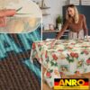 Tischdecke abwaschbar Stofftischdecke Gartentischdecke Textil Tischtuch Tafeldecke Meterware Retro