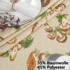 Tischdecke abwaschbar Stofftischdecke Gartentischdecke Textil Tischtuch Tafeldecke Meterware Pilze