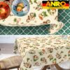 Tischdecke abwaschbar Stofftischdecke Gartentischdecke Textil Tischtuch Tafeldecke Meterware Pilze