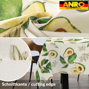 Tischdecke abwaschbar Stofftischdecke Gartentischdecke Textil Tischtuch Tafeldecke Meterware Avocado