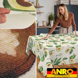 Tischdecke abwaschbar Stofftischdecke Gartentischdecke Textil Tischtuch Tafeldecke Meterware Avocado