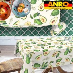 Tischdecke abwaschbar Stofftischdecke Gartentischdecke Textil Tischtuch Tafeldecke Meterware Avocado