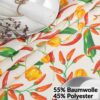 Tischdecke abwaschbar Stofftischdecke Gartentischdecke Textil Tischtuch Tafeldecke Meterware Chili