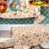 Tischdecke abwaschbar Stofftischdecke Gartentischdecke Textil Tischtuch Tafeldecke Meterware Chili