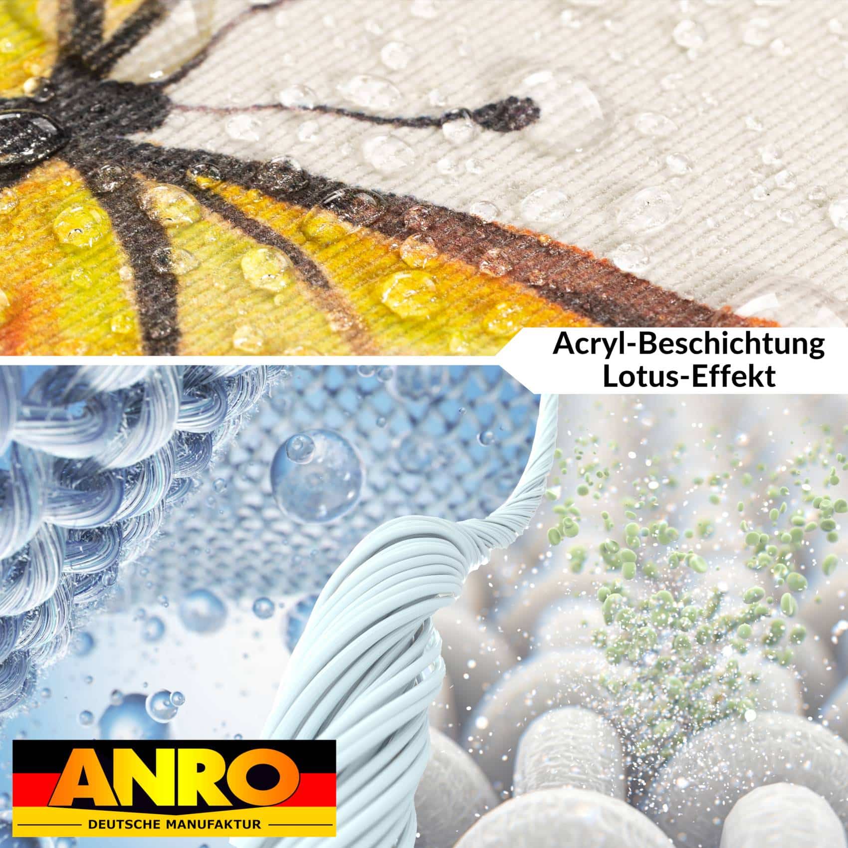 VIL3114_40 Tischdecke abwaschbar Stofftischdecke Gartentischdecke Textil Tischtuch Tafeldecke Meterware Istria – 90x130cm, Schnittkante