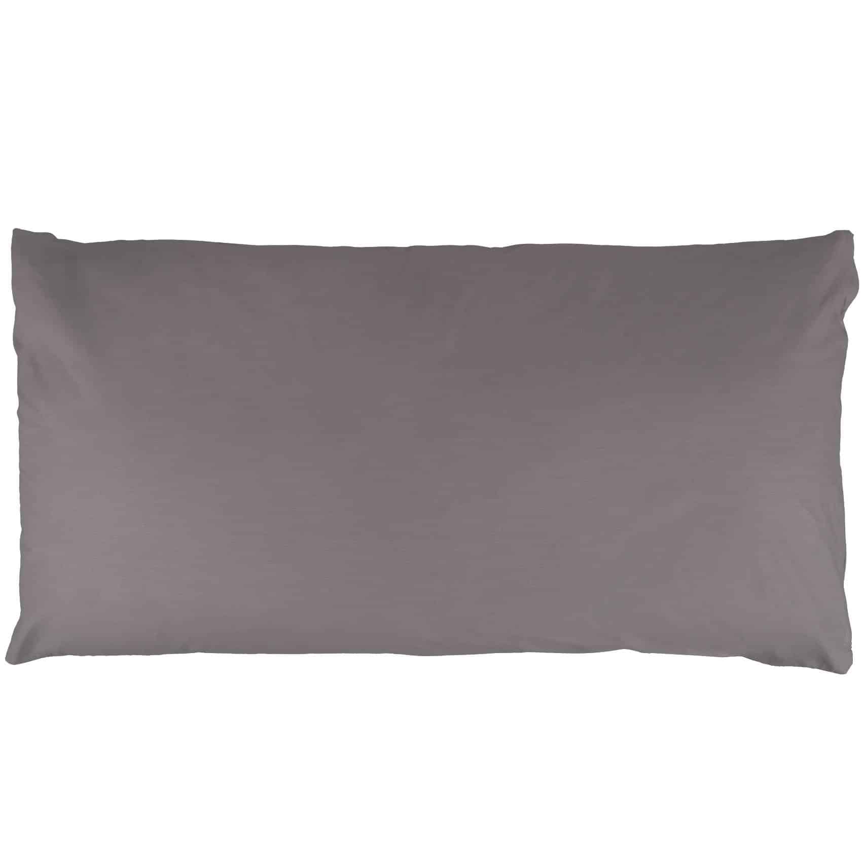 Kisska Kissenbezug LUNA Kissenüberzug Sofakissenbezug Kopfkissenbezug, (1 Stück), Atmungsaktiv, aus Baumwolle 50x30 Dunkelgrau