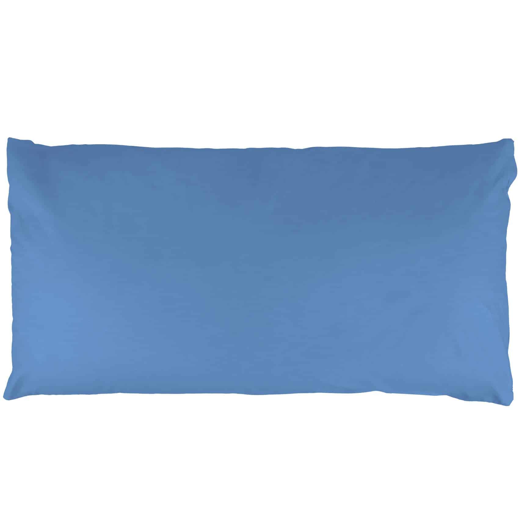 Kisska Kissenbezug LUNA Kissenüberzug Sofakissenbezug Kopfkissenbezug, (1 Stück), Atmungsaktiv, aus Baumwolle 50x30 Blau