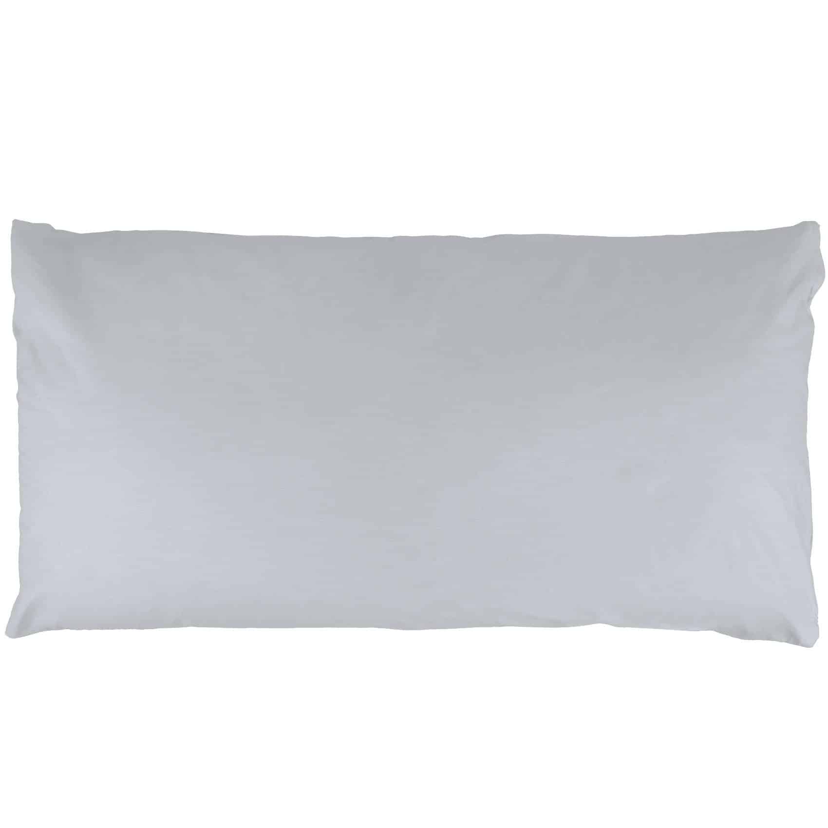 Kisska Kissenbezug LUNA Kissenüberzug Sofakissenbezug Kopfkissenbezug, (1 Stück), Atmungsaktiv, aus Baumwolle 50x30 Hellgrau