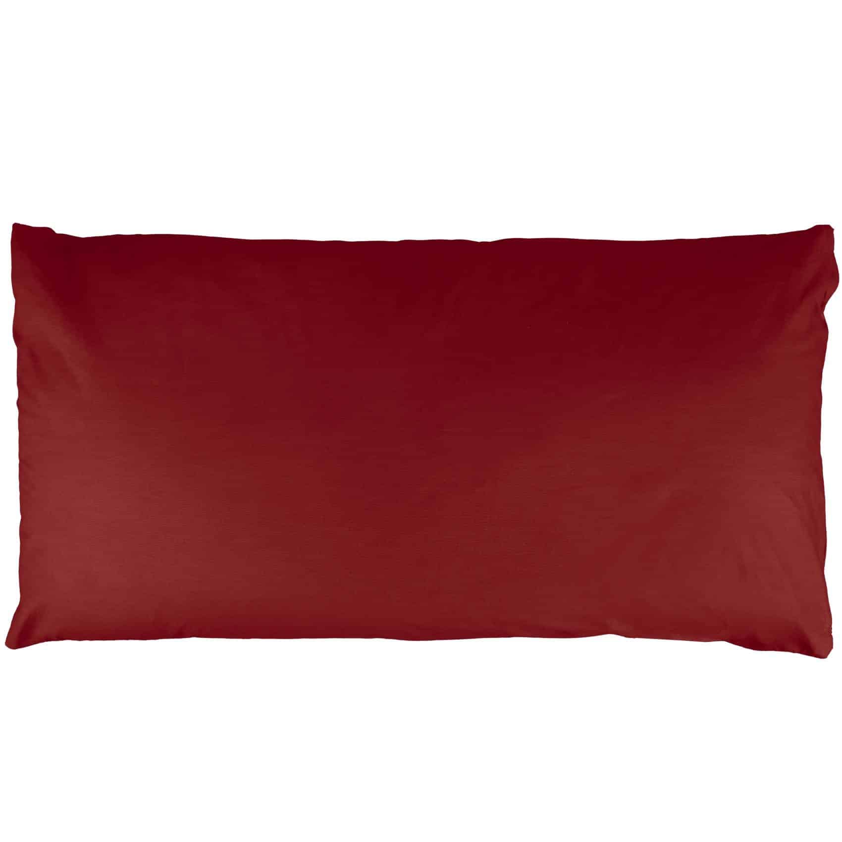 Kisska Kissenbezug LUNA Kissenüberzug Sofakissenbezug Kopfkissenbezug, (1 Stück), Atmungsaktiv, aus Baumwolle 50x30 Bordeaux