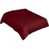 Bettbezug Bettdeckenbezug 100% Baumwolle Bettwäsche Bettdecke Bordeaux