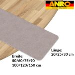 Treppenteppich Treppenstufen Teppich Stufenteppich Stufenmatte selbsthaftend Rechteckig NEMESIS Beige