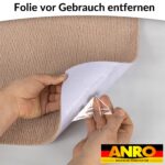 Treppenteppich Treppenstufen Teppich Stufenteppich Stufenmatte selbsthaftend Rechteckig NEMESIS Hellbraun