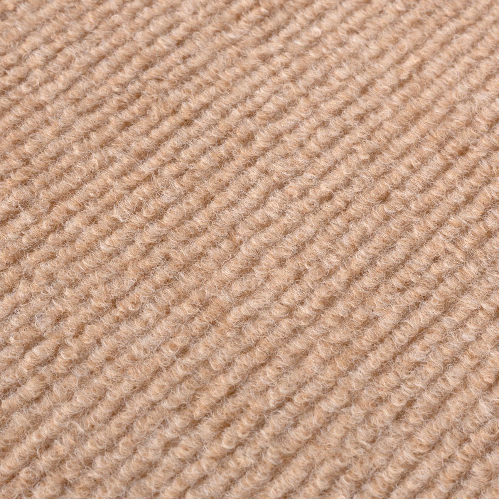 NEMBRAU1_60 Treppenteppich Treppenstufen Teppich Stufenteppich Stufenmatte selbsthaftend Rechteckig NEMESIS Hellbraun