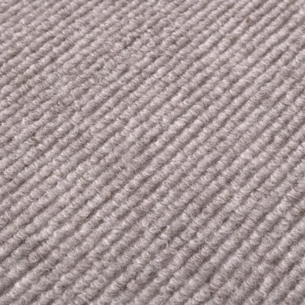 Treppenteppich Treppenstufen Teppich Stufenteppich Stufenmatte selbsthaftend Rechteckig NEMESIS Beige – 50x20cm