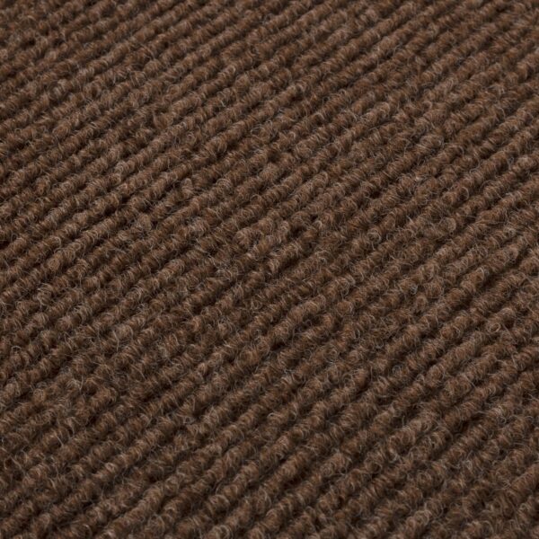 Treppenteppich Treppenstufen Teppich Stufenteppich Stufenmatte selbsthaftend Rechteckig NEMESIS Schoko – 50x20cm