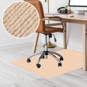 Bodenschutzmatte Teppich Bürostuhlunterlage Schreibtischstuhlunterlage selbsthaftend NEMESIS Creme