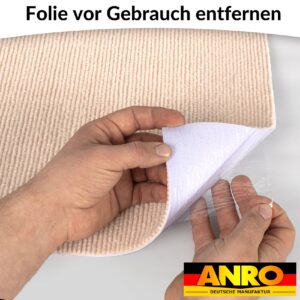 Bodenschutzmatte Teppich Bürostuhlunterlage Schreibtischstuhlunterlage selbsthaftend NEMESIS Creme
